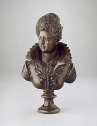 Marie de Médicis királyné, 1600 körül (bronz)